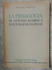 Mario casotti pedagogia usato  Brescia