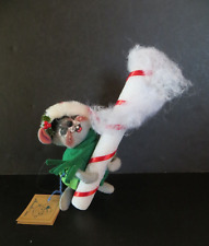 Figura de colección muñeca Annalee posable ratón de Navidad con botella de caña de caramelo 1992 con etiqueta segunda mano  Embacar hacia Argentina