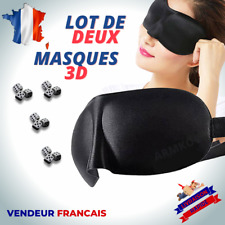 Masque de nuit Sommeil 3D cache yeux doux voyage anti lumière dormir relaxation d'occasion  Expédié en Belgium
