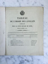 Pizarra Orden Las Abogados Ejercicio De Cerca La Corte Real Riom 1830, usado segunda mano  Embacar hacia Argentina