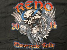 Reno Nevada Moto Rally 2014 T Camisa DEADSTOCK Xl Bike Tee nos Novo Preto comprar usado  Enviando para Brazil