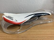 Selle ITALIA San Marco ASPide Saddle Bike Seat - White Red Black (READ), used for sale  Shipping to South Africa