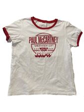 Camiseta Paul McCartney 2018-19 Freshen Up World Tour vermelha branca campainha tamanho P-M comprar usado  Enviando para Brazil