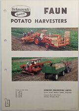 Brukt, Original Johnson Underhaug Faun Potato Harvesting Equipment Brochure c 1968 til salgs  Frakt til Norway