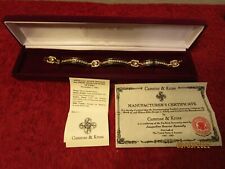 Camrose & Kross Jacqueline Kennedy Bracelet Jewelry COA w/Box State Dinner India for sale  Highland