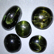 37.78 CTS_SIMMERING ULTRA NICE GEMSTONE_100 % NATURAL ENSTATITE CAT'S EYE_INDIA for sale  Shipping to South Africa