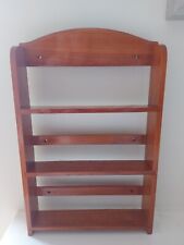 Used, Wooden Kitchen Wall Shelf Spice Rack Shelving Rustic Farmhouse Kitchen Vintage for sale  Shipping to South Africa