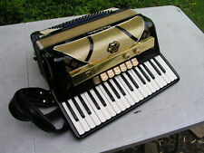 Black old accordion for sale  Shipping to Ireland