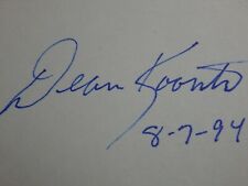 Dean Koontz Author Autograph Signature Signed Card for sale  Shipping to South Africa