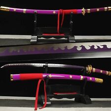 Roronoa Zoro Katana,Yama Enma Anime Samurai Sword Real Metal Sharp Cosplay Knife, used for sale  Shipping to South Africa