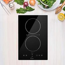 Empava Electric Stove Induction Cooktop Vertical with 2 Burners Vitro 120V, 12". for sale  Shipping to South Africa