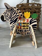 Manhattan Toy Safari Wooden Toddler Activity Toy for Ages 1 Year and Up (Zebra), used for sale  Shipping to South Africa