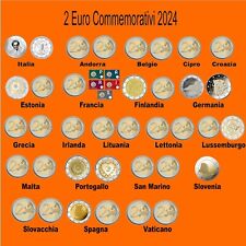 2 EURO 2024  ITALIA  EUROPA COMMEMORATIVO FDC DA ROTOLINO na sprzedaż  Wysyłka do Poland