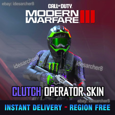 Call of Duty Modern Warfare 3 Monster Energy CLUTCH Operator Skin COD MW3 RARO comprar usado  Enviando para Brazil