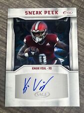 Kimani Vidal, 2024 Sage Hit Sneak Peak, Red, Autograph, RC, Troy University for sale  Shipping to South Africa