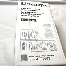 Linenspa 2 inch TWIN Gel Infused Memory Foam Topper New for sale  Shipping to South Africa