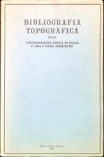 Bibliografia topografica vol. usato  Italia