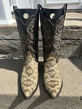 Used, VINTAGE LARRY MAHAN EASTERN DIAMONDBACK RATTLESNAKE WESTERN COWBOY BOOTS 9.5D for sale  Shipping to South Africa
