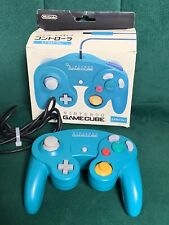 Controle oficial Nintendo GameCube fabricante de equipamento original azul esmeralda na caixa japonês comprar usado  Enviando para Brazil