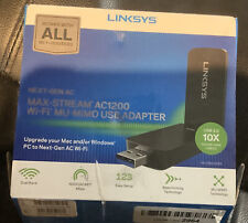 Adaptador inalámbrico USB 3.0 LinkSyS WUSB6400M Max-Stream AC1200 WiFi de doble banda 5 GHZ segunda mano  Embacar hacia Argentina