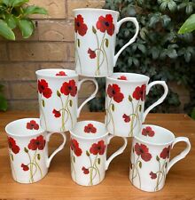 Poppy stem mugs for sale  RHYL
