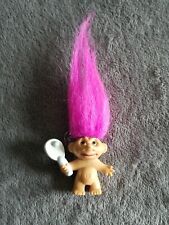 Mini boneca troll tenista 1,5" cabelo rosa topper lápis comprar usado  Enviando para Brazil