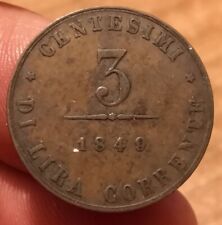 Moneta centesimi 1849 usato  Olbia