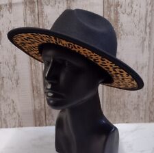 leopard print trilby hat for sale  BIRKENHEAD
