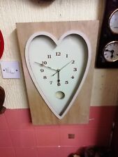 heart shaped wall clock for sale  MARKET HARBOROUGH