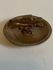 Vintage Brass Chris Craft style - 4" Ashtray - heavy. for sale  Shipping to South Africa