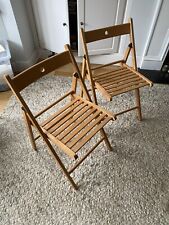 white wooden folding chairs for sale  EPPING