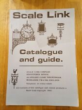 Scale link catalogue for sale  BOURNEMOUTH