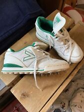 Mitre TCCB Approved Cricket Shoes Trainers Retro  UK size 7 Mens White Green, used for sale  Shipping to South Africa