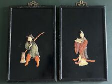 wood asian panel painting for sale  Katy
