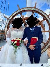 Hochzeitskleid gebraucht 46 gebraucht kaufen  Stralsund-Umland II