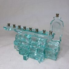 Hanukkah menorah glass for sale  Fort Lauderdale