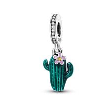 cactus charm fit for bracelet in 925 sterling silver, plant charm for sale  Shipping to South Africa