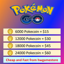 Pokémon Coins Go 6000 - 24000 Pokecoins barato e rápido comprar usado  Enviando para Brazil