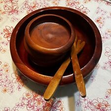 genuine wood set teak bowl for sale  New Palestine