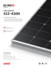 Solarpanel Panele fotowoltaiczne LONGi Hi-M06 LR5-54HTH-420M na sprzedaż  PL