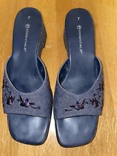 Blue denim sandals for sale  JOHNSTONE