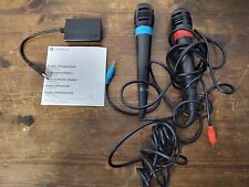 Official Singstar Wired Microphones & Adapter for Playstation 2 UK for sale  Shipping to South Africa