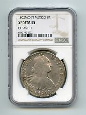 MÉXICO 1802 FT 8 Reales - Moneda de Plata Carlos IV KM# 109 NGC XF DETALLES segunda mano  Embacar hacia Argentina