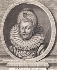 Portrait XVIIIe Marie de Médicis Maria de' Medici Régente Reine France & Navarre comprar usado  Enviando para Brazil