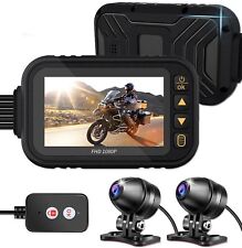 Câmera de motocicleta Dash Cam HD 1080P câmera de lente dupla gravador de visão de ciclo comprar usado  Enviando para Brazil