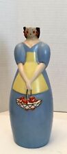 Rare Villeroy & Boch Robj Collection Lady Decanter BottleNo Hat 9”, (230) for sale  Shipping to South Africa