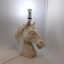 Vintage Porcelain Horse Head Lamp Oak Tree Porcelain Unusual 18" Tall for sale  Shipping to South Africa