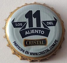 Tapa de botella Perú (#074) cristal de cerveza Los 11 del Aliente - frigobar segunda mano  Embacar hacia Argentina