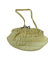 yellow clutch bag for sale  BROMLEY