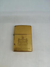 Solid brass zippo for sale  Shipping to Ireland